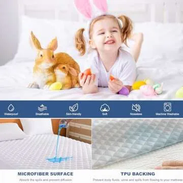 GRT Queen Waterproof Mattress Pad for Ultimate Comfort