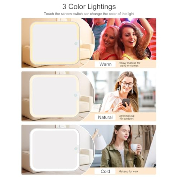 Luxury Makeup Bag with Lighted Mirror for Travel