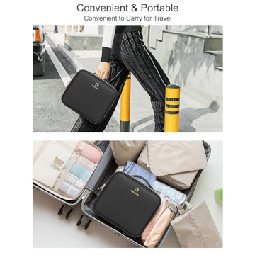 Luxury Makeup Bag with Lighted Mirror for Travel