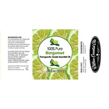 Healing Solutions 10ml Bergamot Essential Oil - 100% Pure and Therapeutic Grade