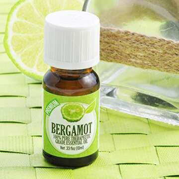 Healing Solutions Bergamot Essential Oil - Pure Aromatherapy 10ml