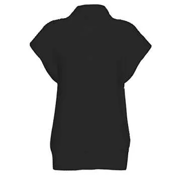 Stylish Women's Shoulder Pad Sleeveless Sweater Vest
