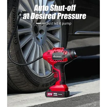 Portable Tire Inflator with Digital Pressure Gauge