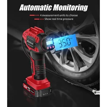 Portable Tire Inflator with Digital Pressure Gauge