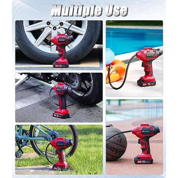 Portable Tire Inflator with Digital Pressure Gauge