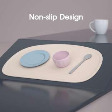 Cuddle Campus Non-Slip Silicone Placemat for Kids