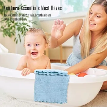 Cute Castle Ultra-Soft Baby Washcloths 16 Pack for All Ages