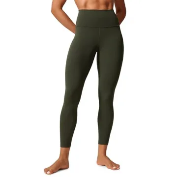 CRZ YOGA Women's Butterlift High Waisted Workout Leggings 25" - Buttery Soft Olive Green Medium
