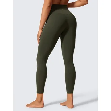 CRZ YOGA Women's Butterlift High Waisted Leggings - Olive Green