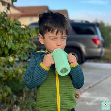 Set of 2 Glass Toddler Sippy Cups | Spill-Proof & Stylish