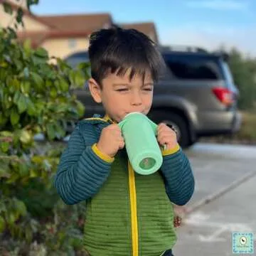 Set of 2 Glass Toddler Sippy Cups | Spill-Proof & Stylish