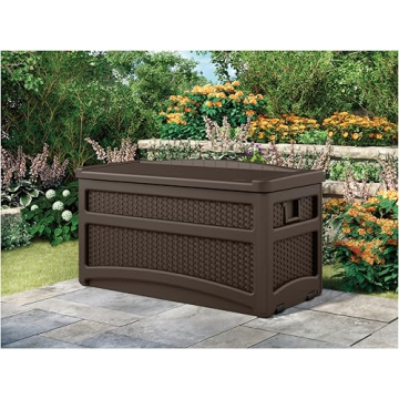 Suncast 73 Gallon Outdoor Storage Chest for Patio Use