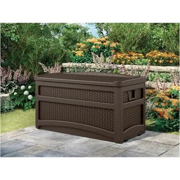 Suncast 73 Gallon Outdoor Storage Chest for Patio Use