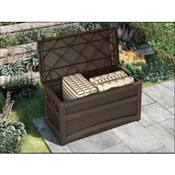 Suncast 73 Gallon Outdoor Storage Chest for Patio Use