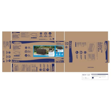 Suncast 73 Gallon Outdoor Storage Chest for Patio Use