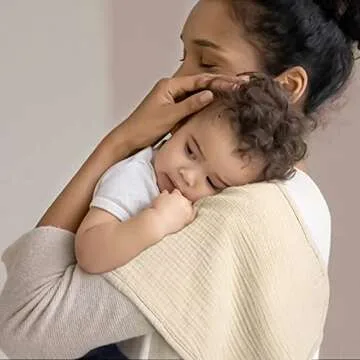 lulumoon Muslin Burp Cloths for Babies: 100% Soft Cotton Large Burping Cloths - Neutral Baby Burp Rags for Boy and Girl - Absorbent Burp Cloth for Spit-Ups 6 Pack