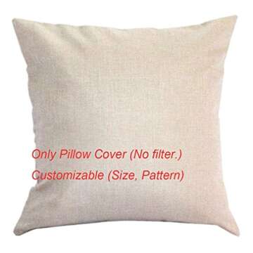 UTF4C Throw Pillow Cover French Script Decorative Pillow Case Paris Home Decor Square 18x18 Inch Cushion Cushion Cover