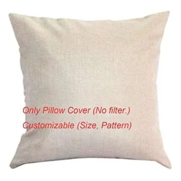 UTF4C Throw Pillow Cover French Script Decorative Pillow Case Paris Home Decor Square 18x18 Inch Cushion Cushion Cover