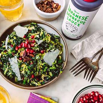 Bachan's - Japanese Barbecue Sauce - Yuzu, 17 Oz, Small Batch, Non GMO, No Preservatives, Vegan and BPA free. Condiment for Wings, Chicken, Beef, Pork, Seafood, Noodle Recipes, and More