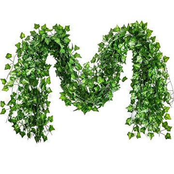 Lush SO CAL PRO Fake Ivy Leaves for Home Decor and Events