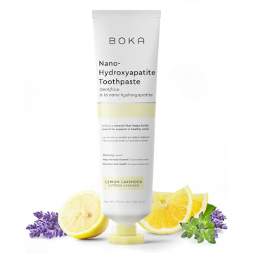 Boka Fluoride Free Toothpaste Nano Hydroxyapatite, Helps Remineralize, Appropriate for Sensitive Tee...