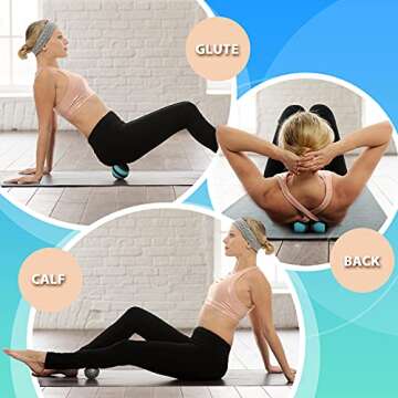 Massage Balls for Myofascial Release, Deep Tissue Massage, Trigger Point Therapy - 6 Different Mobility Balls Targeted for Whole Body Muscle Relief, Plantar Fasciitis, Physical Therapy