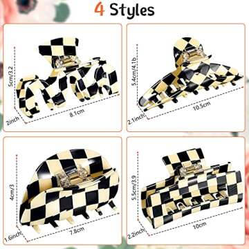 Hair Clamp for Women Girls Thick Thin Long Curly Hair AccessoriesL8