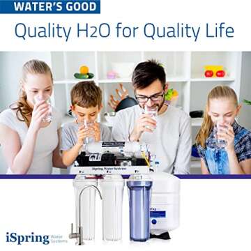 iSpring RCC100P - High Capacity Under Sink Reverse Osmosis Water Filter System