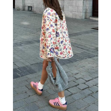 Stylish Yimoon Women's Quilted Floral Puffer Jacket Lightweight Winter Coat