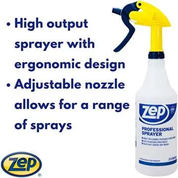 Zep Professional 32 oz. Sprayer Bottle - Adjustable Nozzle