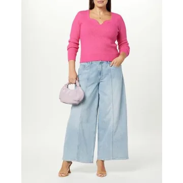 The Drop Women's Frida Relaxed Fit Jeans, Light Indigo, 27