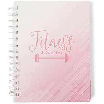 Stylish Fitness Tracker Journal for Women in Pink