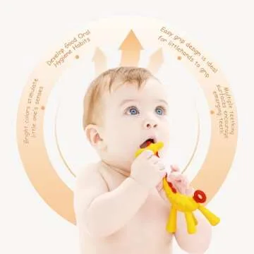 WAJIAYON Baby Teething Toys for Babies 3-6 Months Set of 12,Baby Toys 6 to 12 Months,2 Baby Fruit Fe...