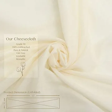 Grade 90 Cheesecloth 36 Sq Feet - Reusable Fabric