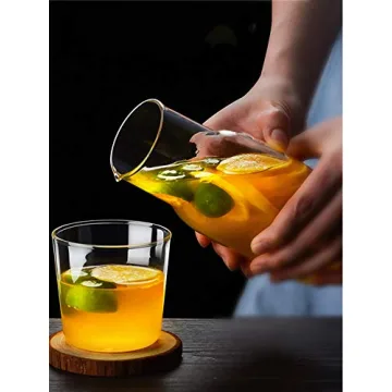 Sizikato 15 Oz Bedside Glass Carafe with Tumbler