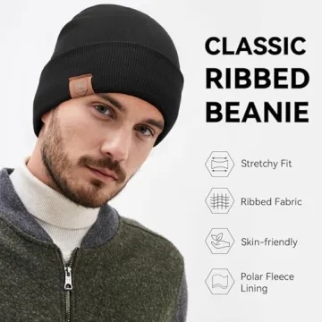 OZERO Daily Skully Beanie Hat - Thick & Soft Knitting