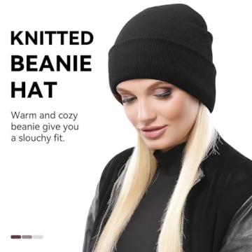 OZERO Daily Skully Beanie Hat - Thick & Soft Knitting