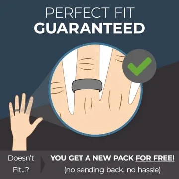 ThunderFit Men's Silicone Rings Multipack - Stylish & Durable