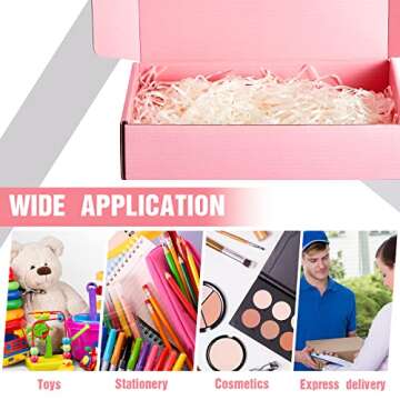40 Pack Shipping Boxes Cardboard Corrugated Mailer Boxes Packaging Boxes for Small Business Corrugated Boxes for Shipping Packaging Storage Craft Gifts Supplies (9 x 6.3 x 2 Inch, Pink)