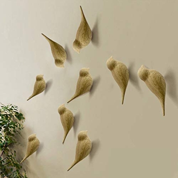 La La Pet 3D Resin Bird Wall Hooks for Stylish Decor