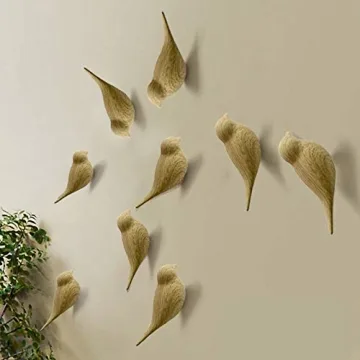 La La Pet 3D Resin Bird Wall Hooks for Stylish Decor