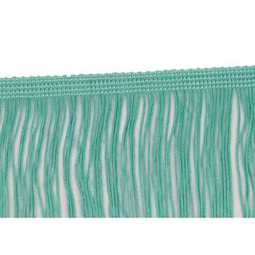 Heartwish268 Fringe Trim Lace Polyerter Fibre Tassel 6inch Wide 10 Yards Long for Clothes Accessories Latin Wedding Dress DIY Lamp Shade Decoration Black White Red(Pea Green)