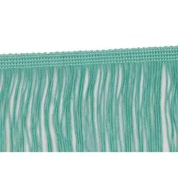 Heartwish268 Fringe Trim Lace Polyerter Fibre Tassel 6inch Wide 10 Yards Long for Clothes Accessories Latin Wedding Dress DIY Lamp Shade Decoration Black White Red(Pea Green)