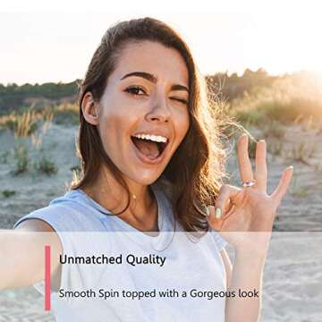 ALEXTINA Fidget Anxiety Ring - Stylish Stress Relief