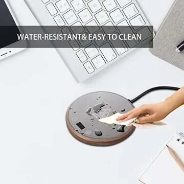 Gormazul Coffee Mug Warmer with Auto Shut Off for Home Office Desk with Three Temperature Settings for Coffee Tea Beverage Wax Candle with Timing Setting Shut Off After 1-12 Hours Feature（Wood-NO CUP）