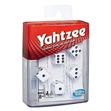 Hasbro Gaming Yahtzee Dice Game | Fast-Playing Board Games for Families | Strategy Games for Kids & Adults | Easter Basket Stuffers | 2+ Players | Ages 8+