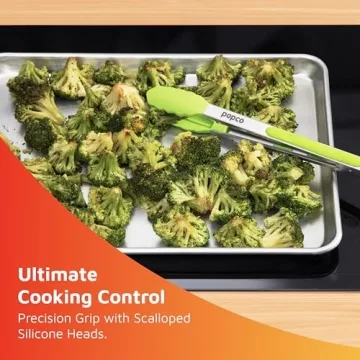 Versatile Popco Silicone Tongs Set - 3 Sizes for Cooking