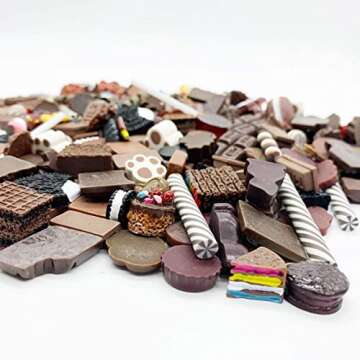 Halloluck 50 Pcs Slime Charms DIY Craft Kit for Kids