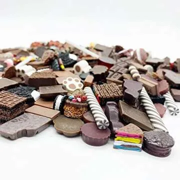 Halloluck 50 Pcs Slime Charms DIY Craft Kit for Kids