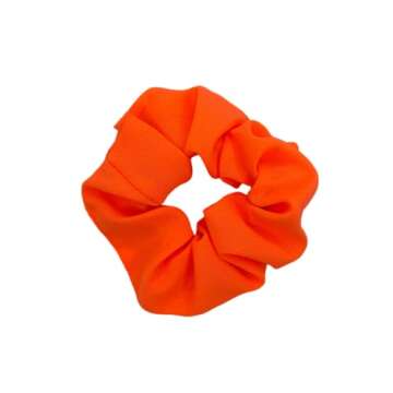 80s Neon Hair Scrunchies - Elastic Hair Bands and Ponytail Holders, Hair Accessories for 80s Party O...